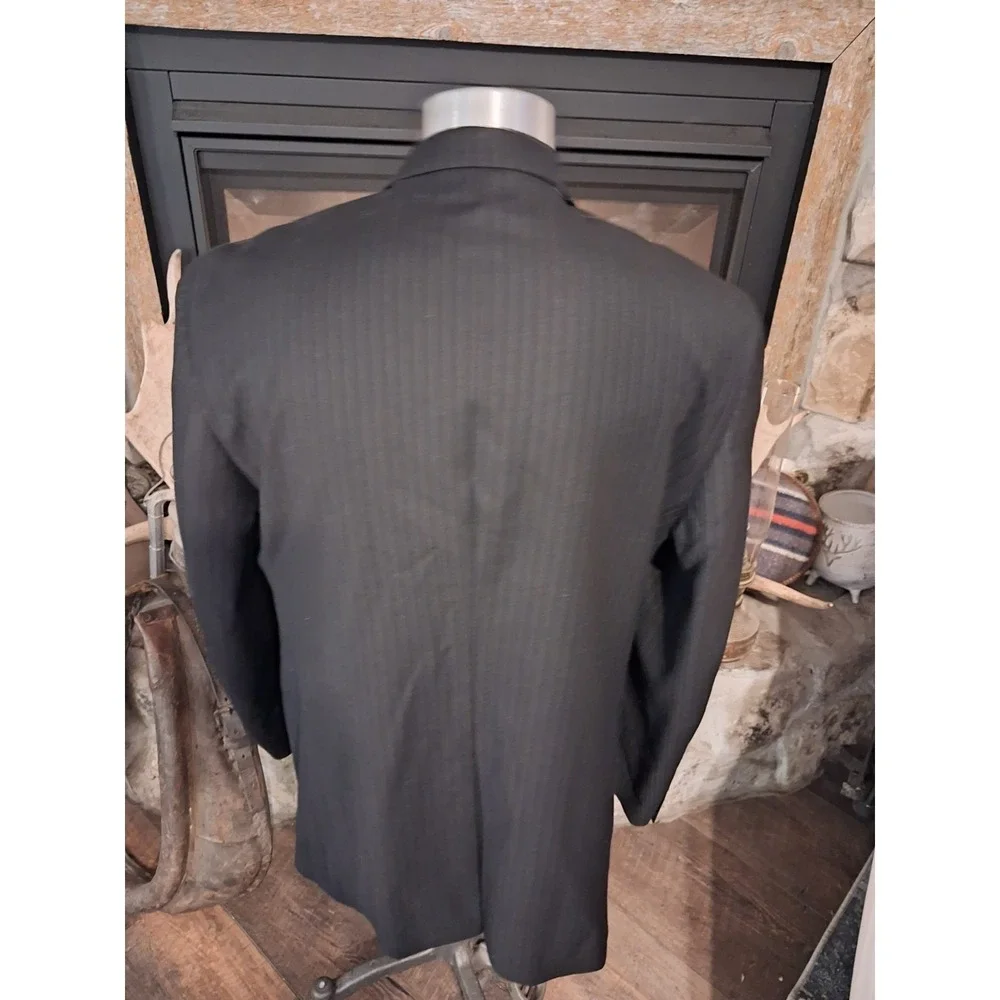 Chaps by Ralph Lauren Mens Wool Pinstripe Two Piece Suit Size Regular Contempora